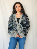 Rhea - gebreid vest, wool blend | free size