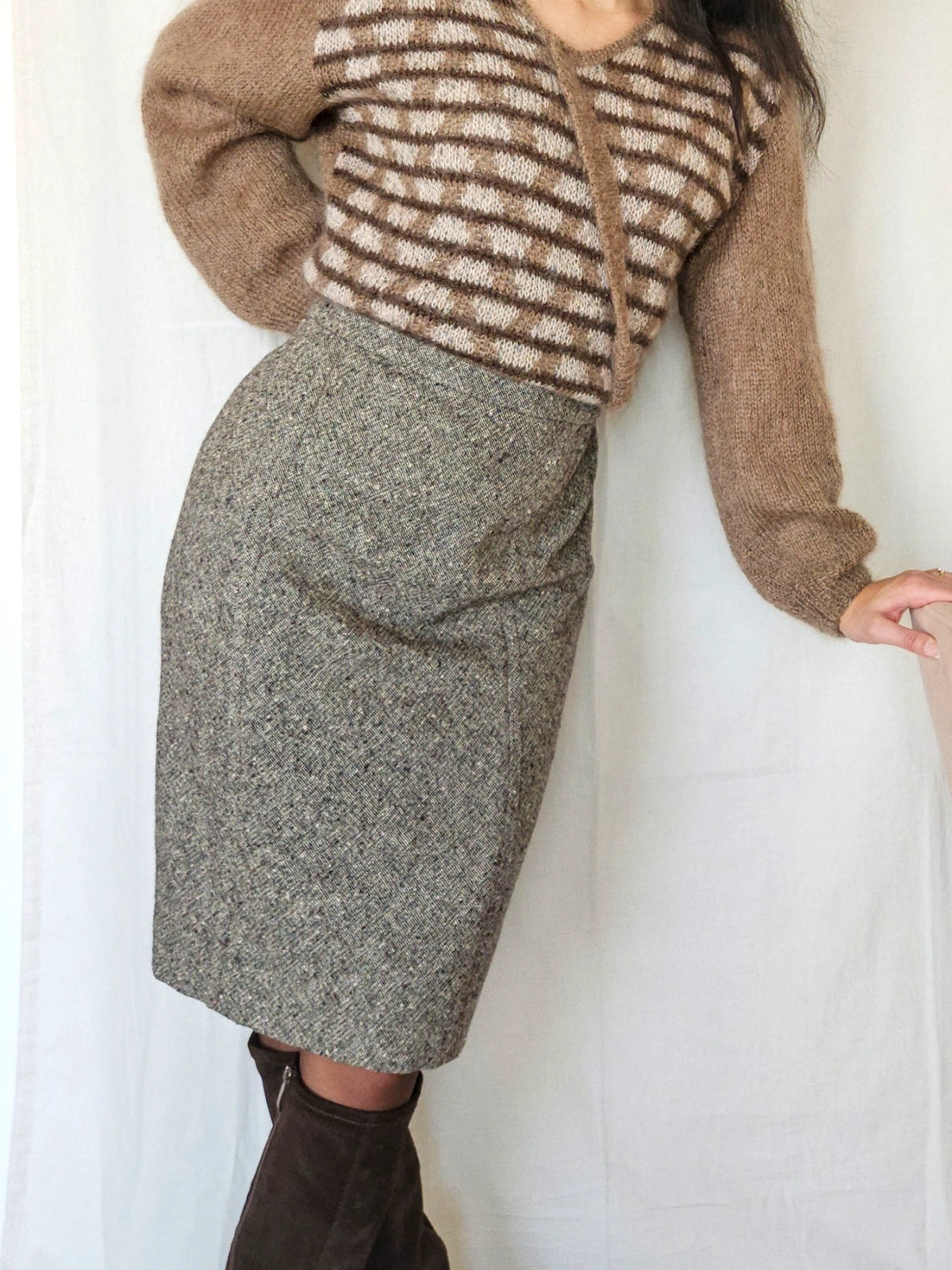 Florence - midi rok, wol | XXL