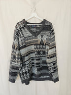 Priya - V-hals trui, wool blend | free size