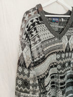 Priya - V-hals trui, wool blend | free size