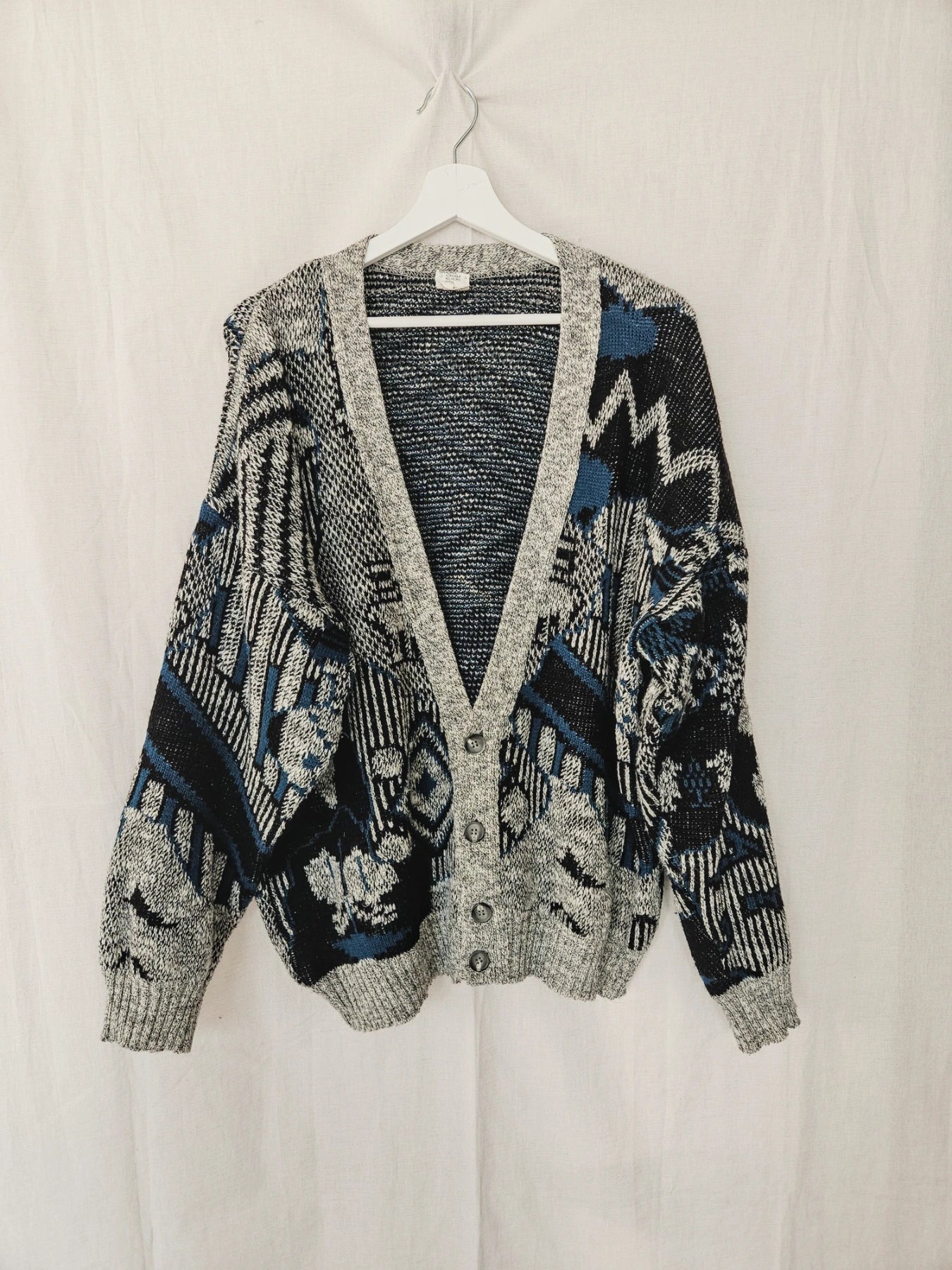 Rhea - gebreid vest, wool blend | free size