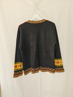 Stella - kleurrijke trui, wool blend | L