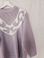 Isadora - lichtpaarse trui, wool blend | XXL