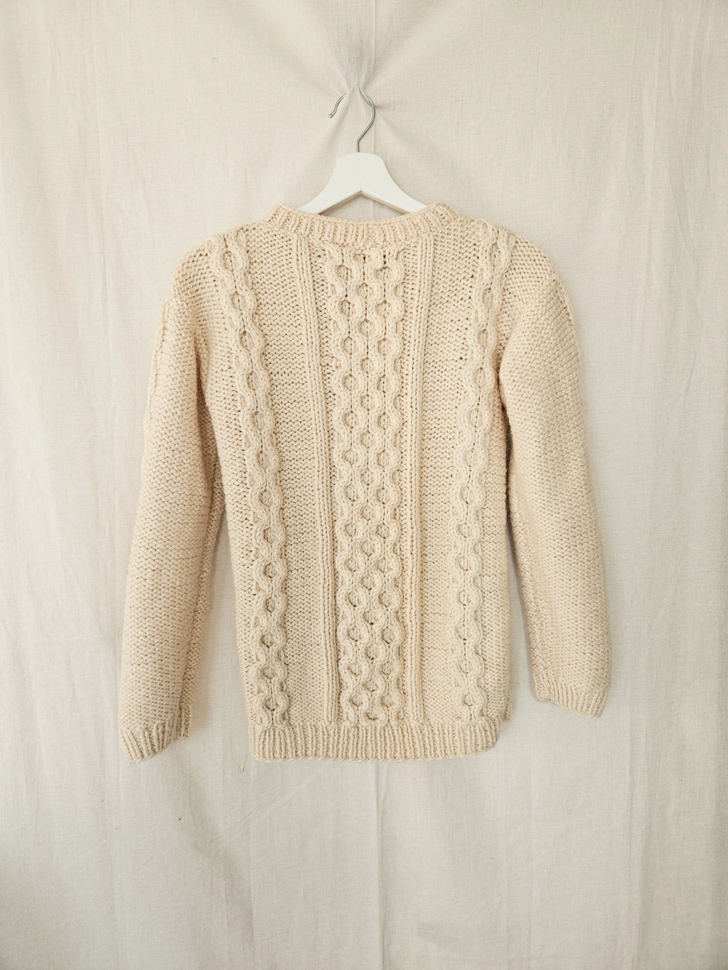 Cream - hand-gebreide trui | S