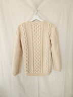 Cream - hand-gebreide trui | S