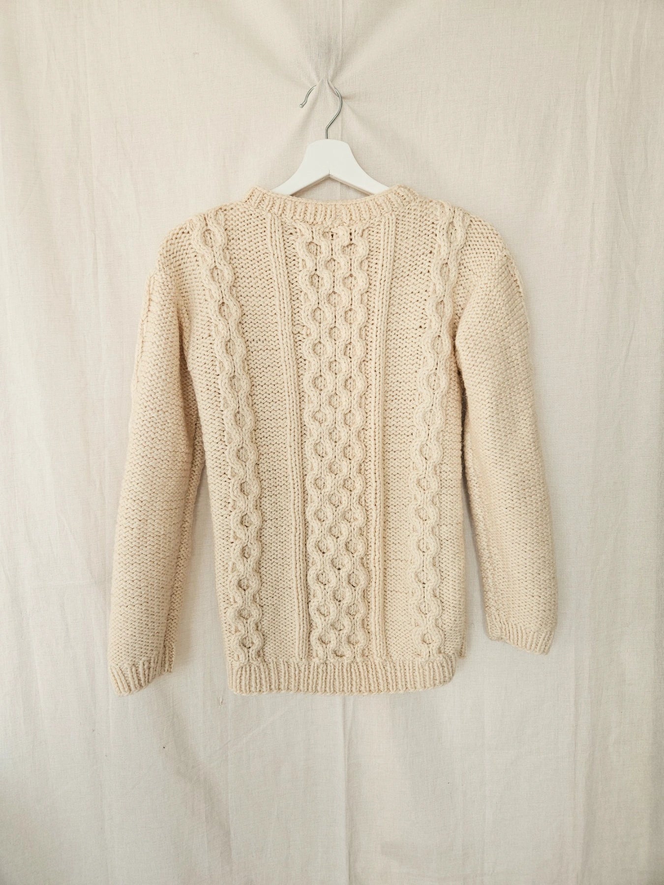 Cream - hand-gebreide trui | S