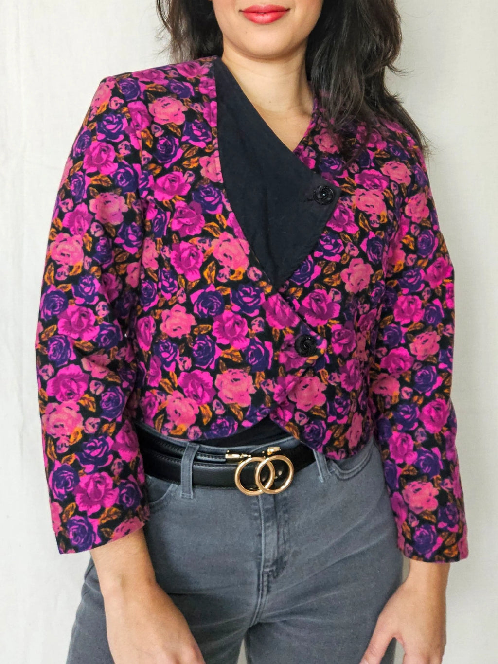 Flora - cropped jasje, fleece | S