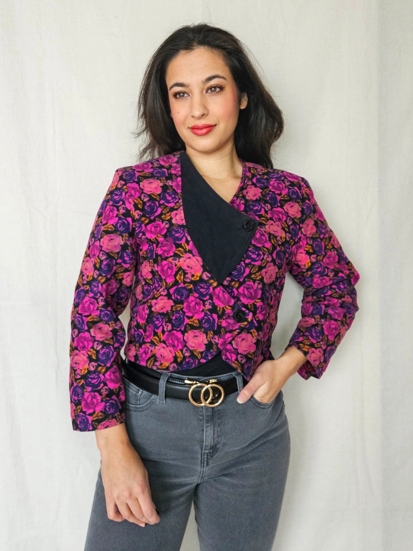 Flora - cropped jasje, fleece | S