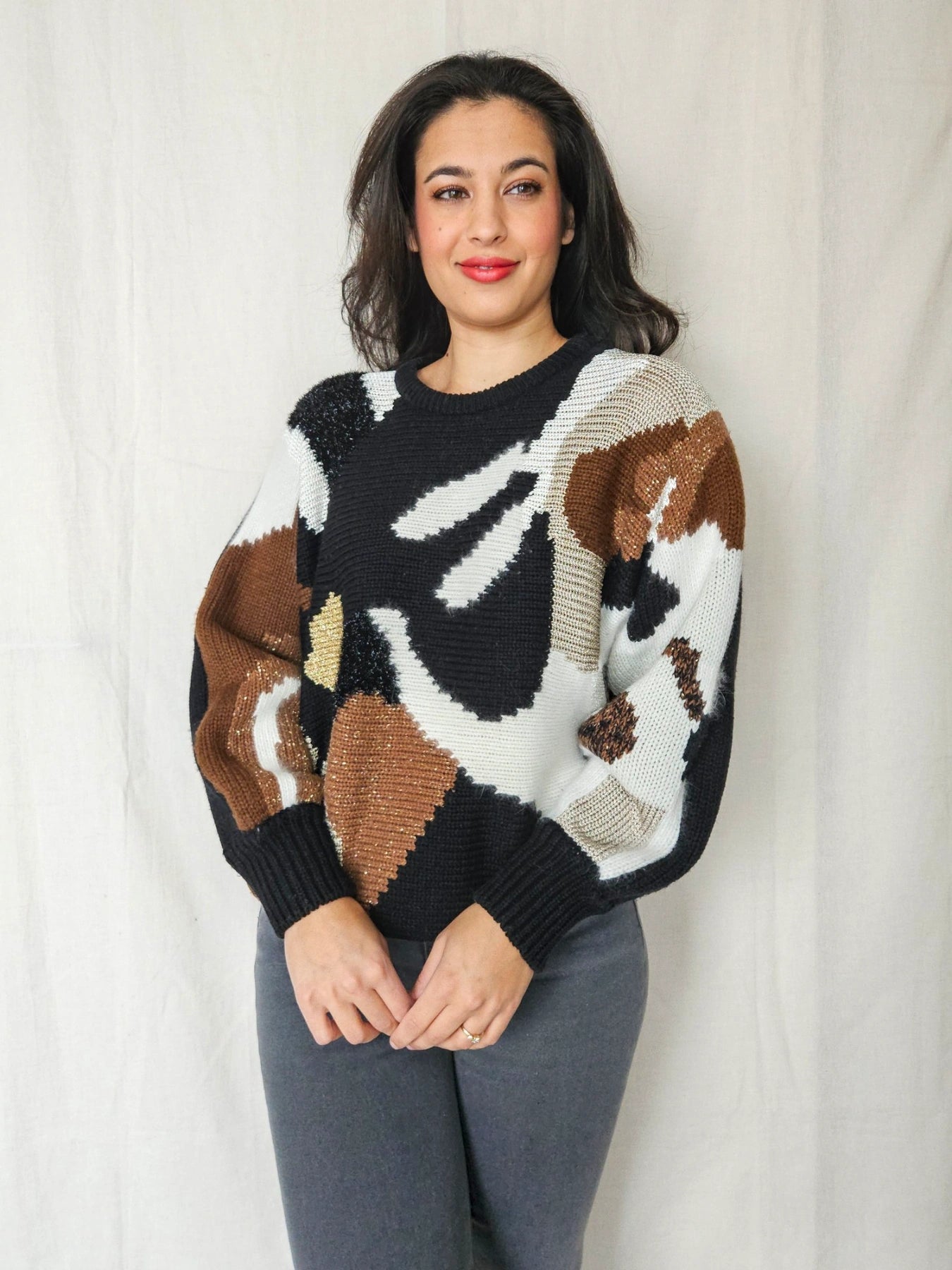 Elin - 80s trui, wool blend | L