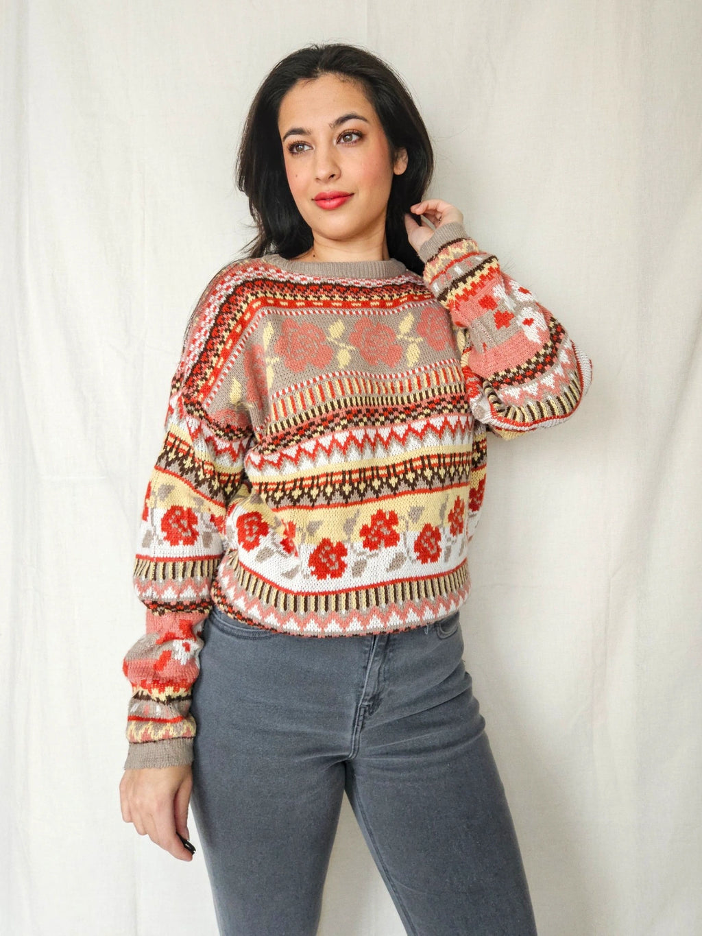 Rosie - gebreide trui | free size