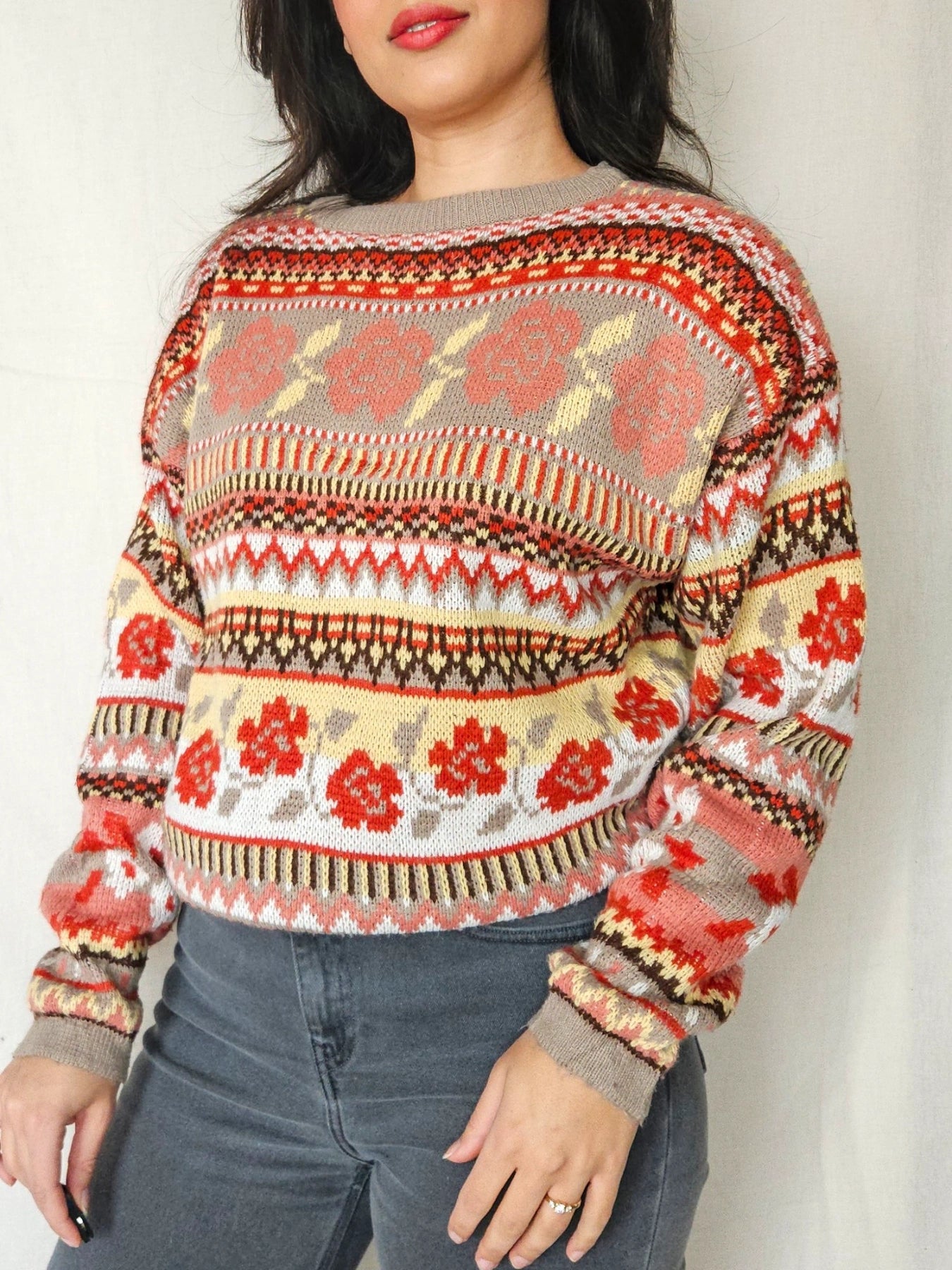 Rosie - gebreide trui | free size