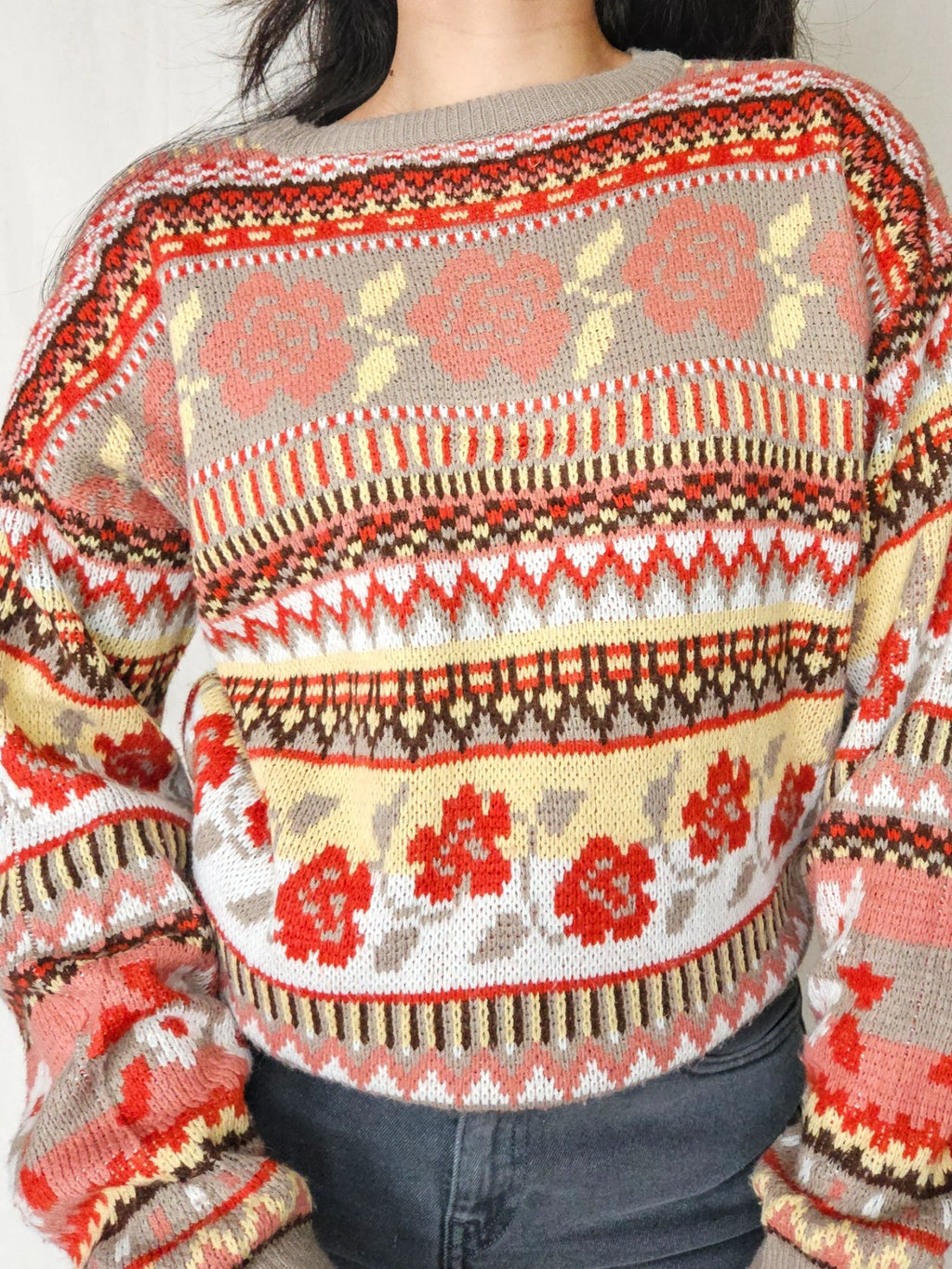 Rosie - gebreide trui | free size