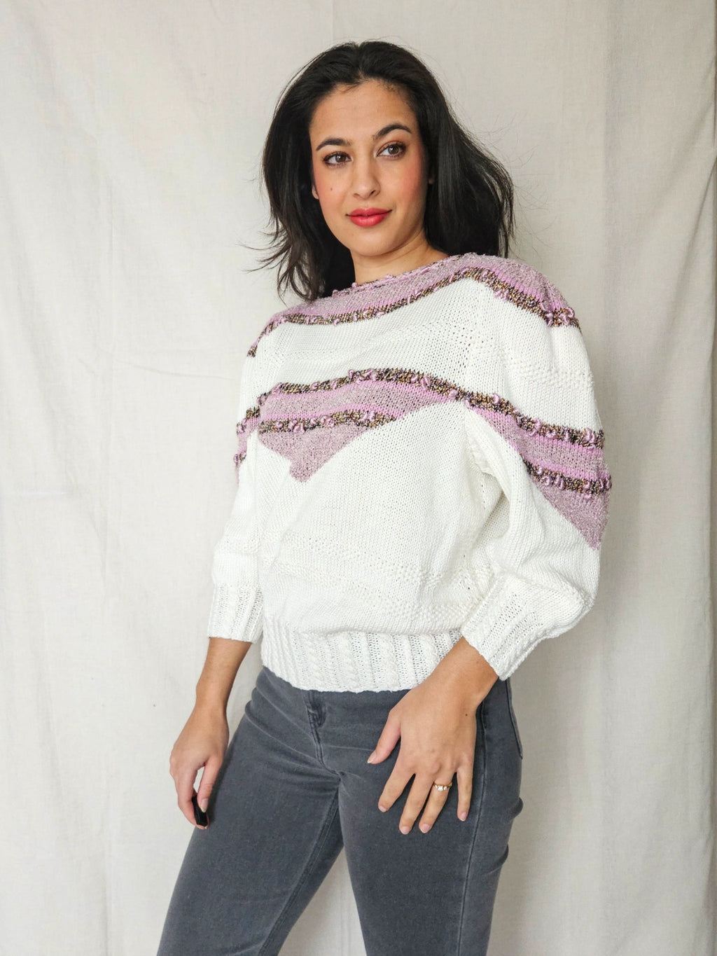 Vera - korte trui, wool blend | L