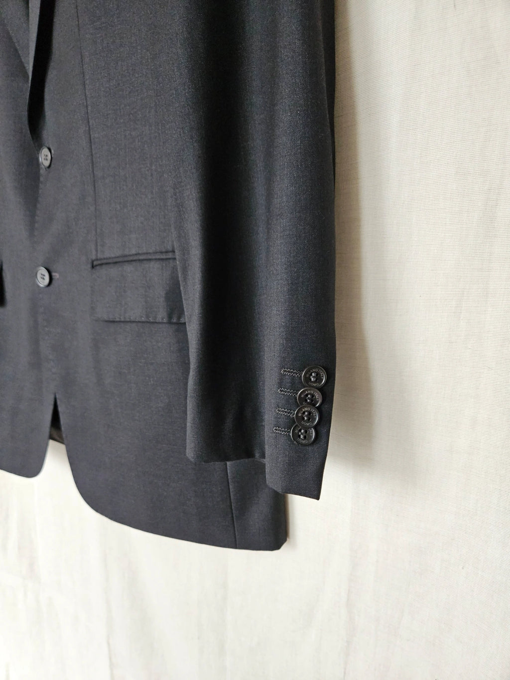 Tilde - zwarte blazer, scheerwol | L