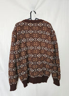 Maia - gebreide V-hals trui | 2XL