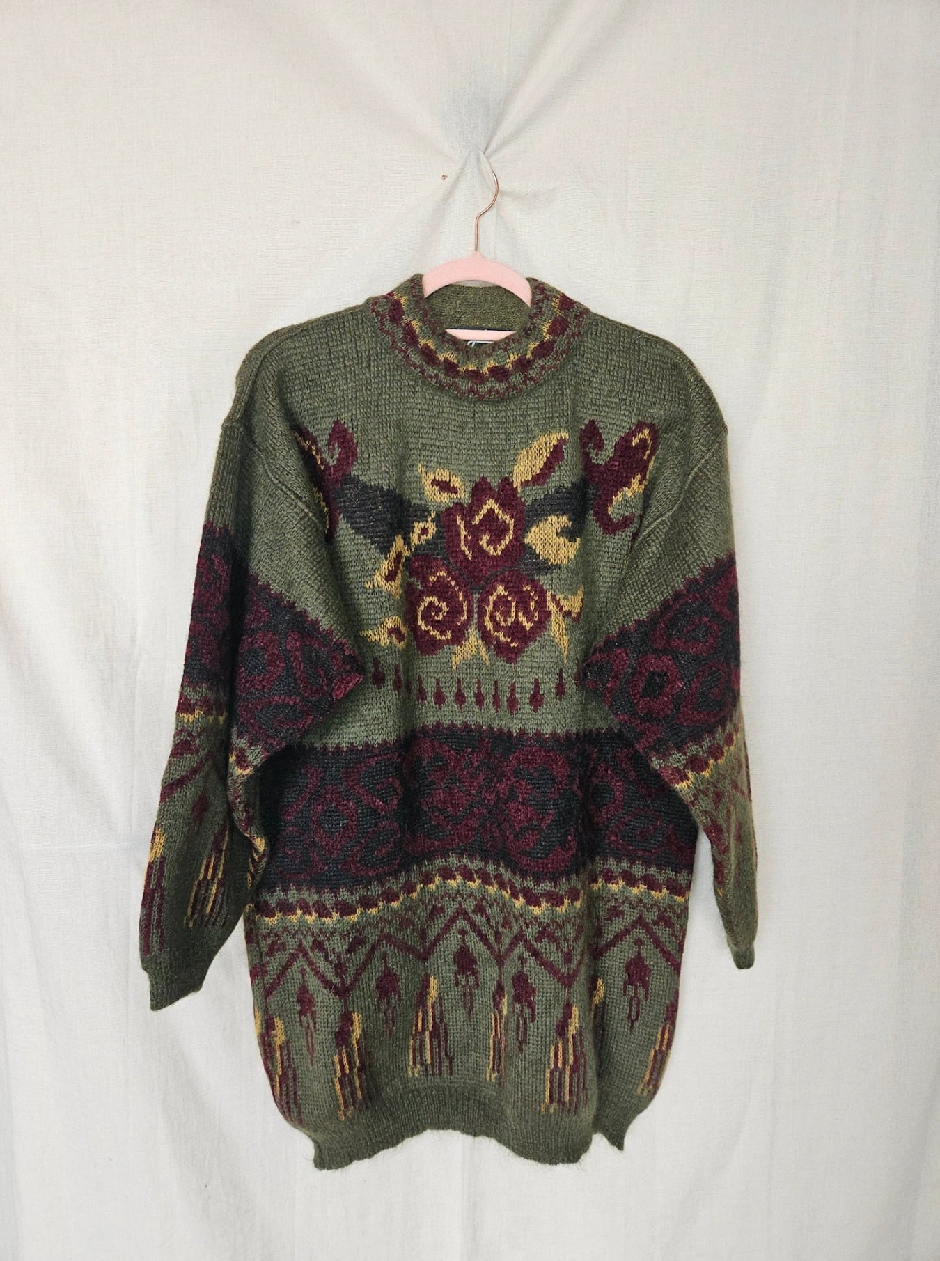 Calista - gebreide trui, mohair blend | free size