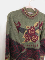 Calista - gebreide trui, mohair blend | free size