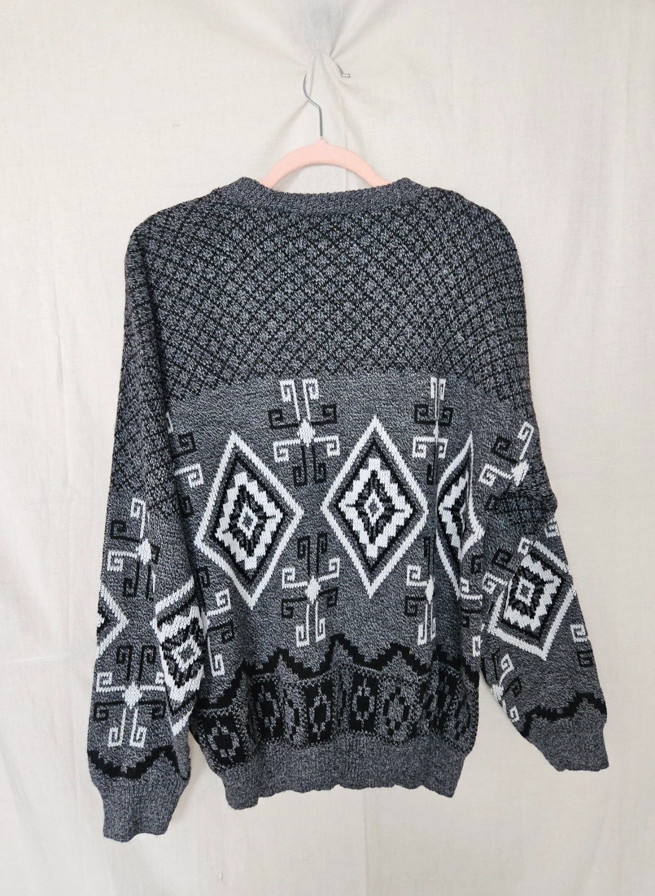 Elva - gebreide grijze trui  | free size