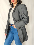Feline - gray blazer, pure wool & mohair | 2XL