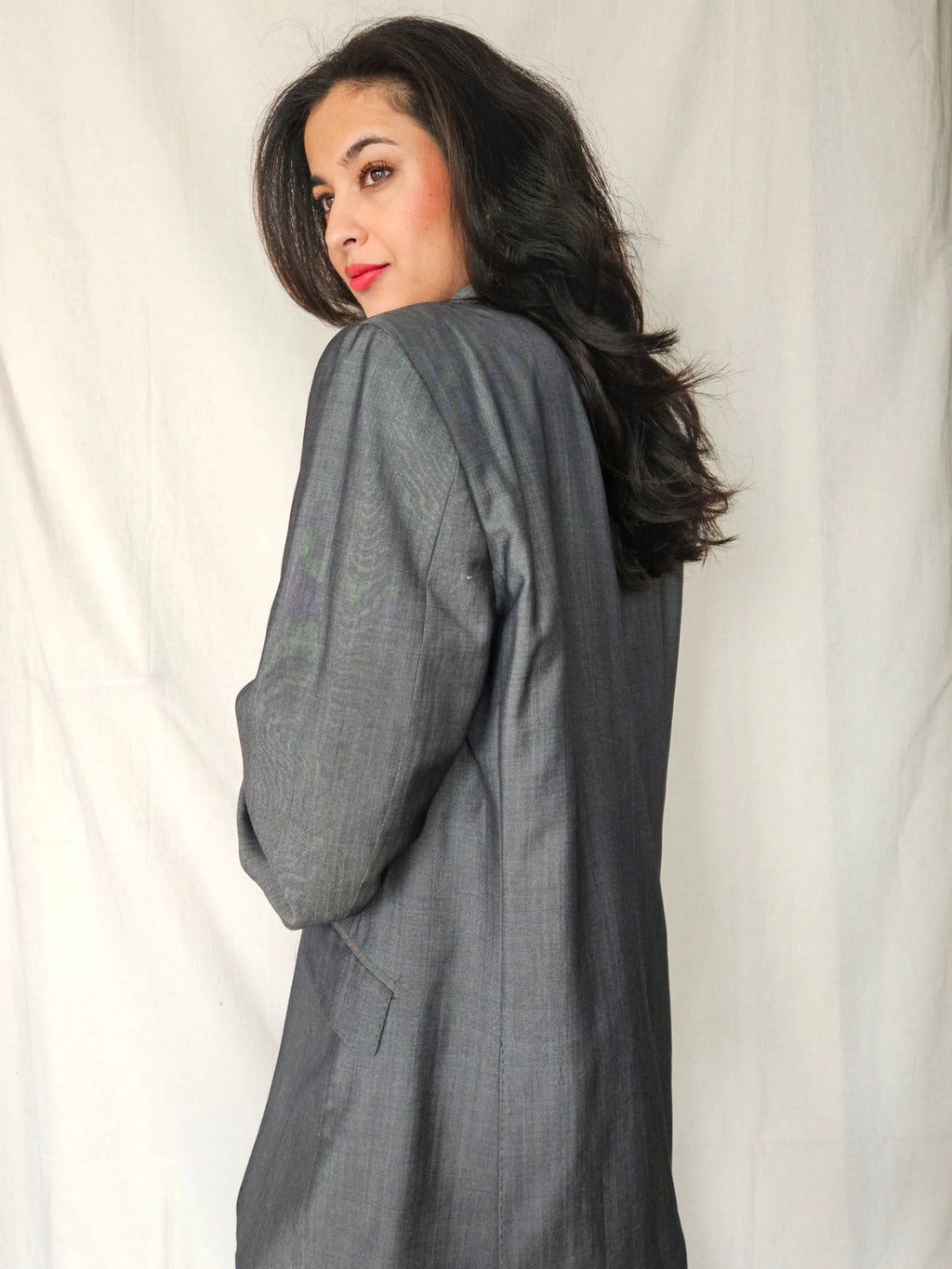 Feline - gray blazer, pure wool & mohair | 2XL