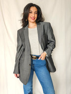 Feline - gray blazer, pure wool & mohair | 2XL