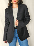 Marte - black blazer, wool blend | L