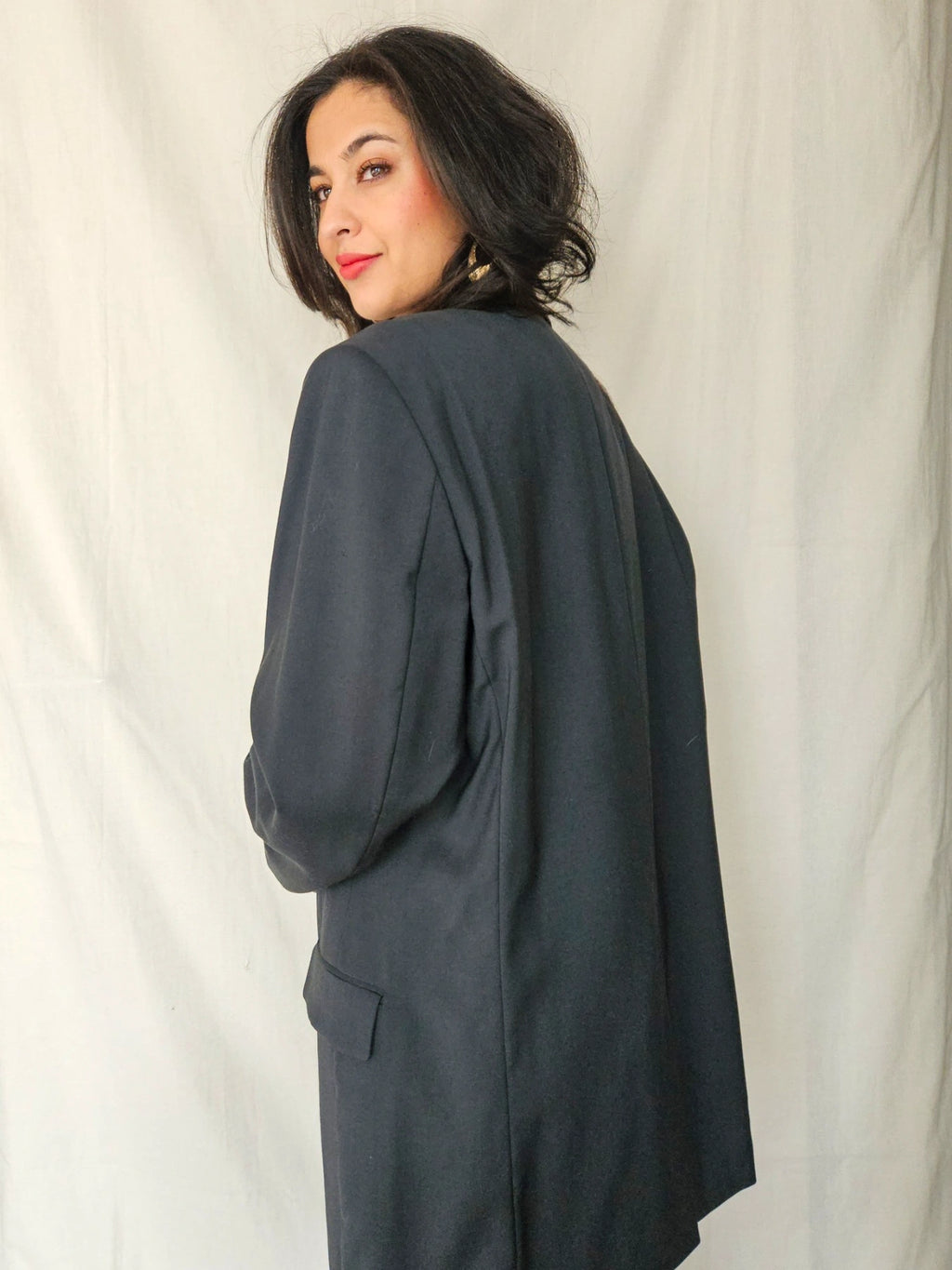 Kira - ash green blazer, new wool | 3XL