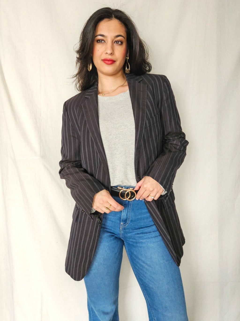 Novi - gestreepte blazer Hugo Boss, scheerwol | M