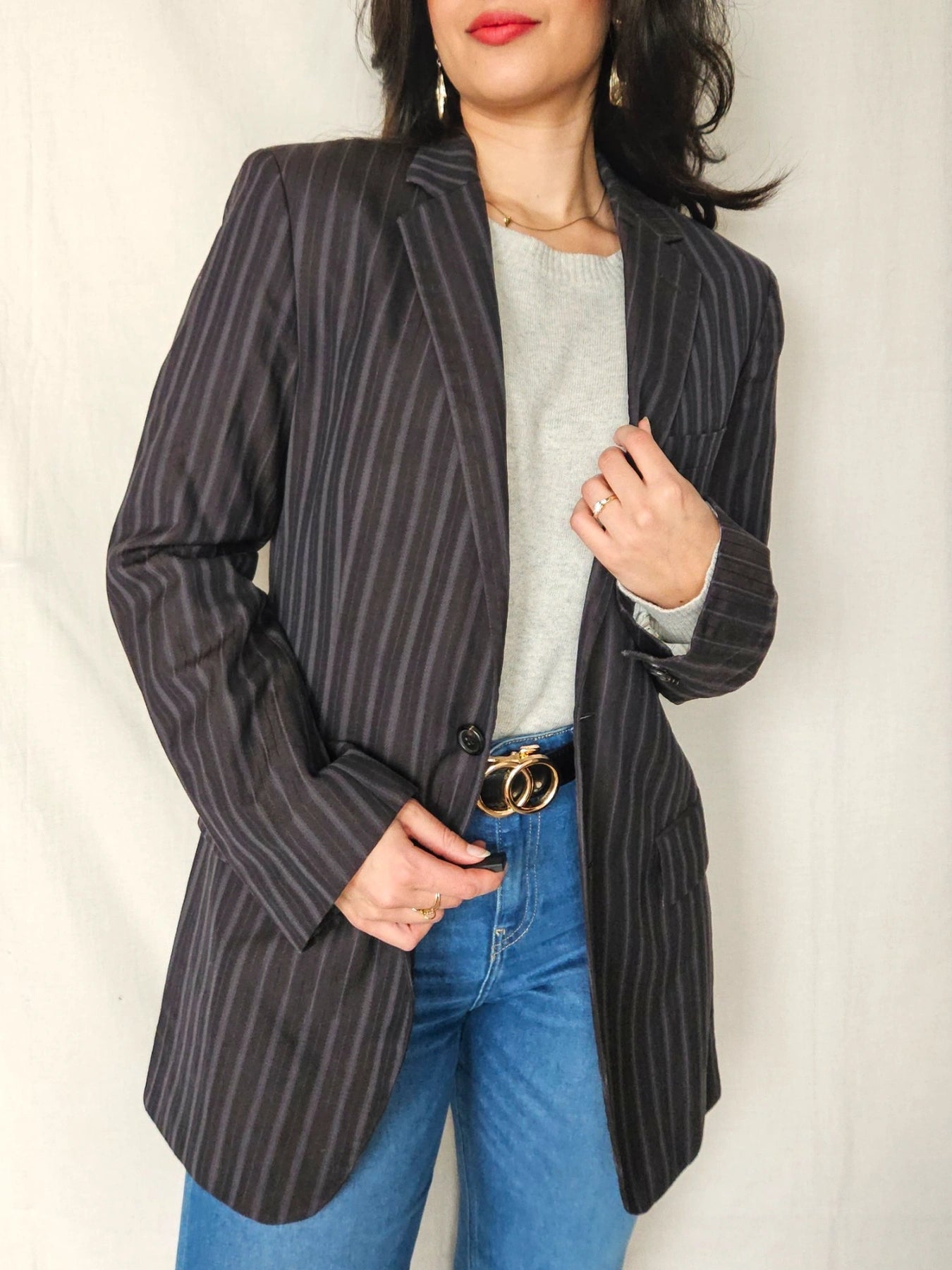 Novi - gestreepte blazer Hugo Boss, scheerwol | M