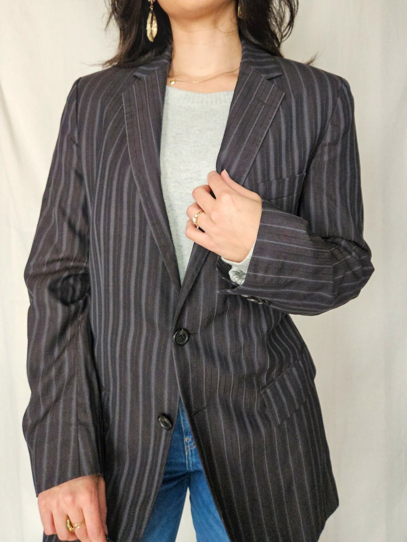 Novi - gestreepte blazer Hugo Boss, scheerwol | M