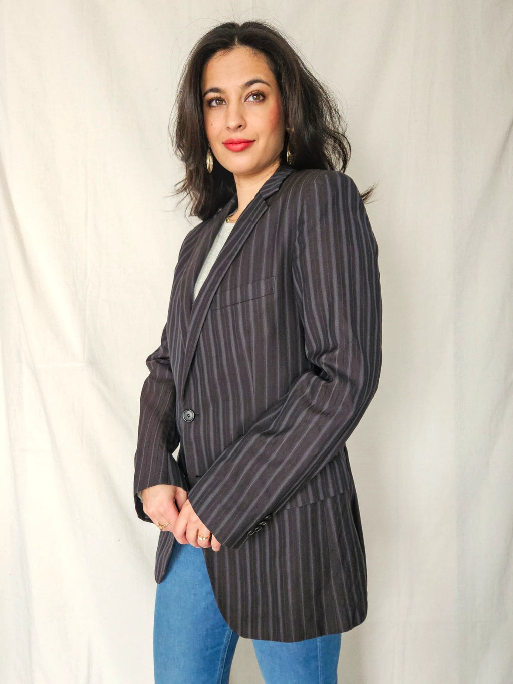 Novi - gestreepte blazer Hugo Boss, scheerwol | M