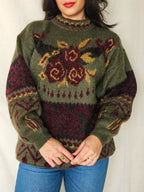 Calista - gebreide trui, mohair blend | free size