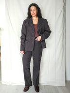 Betty - tweedelig pak, chocolate brown | 2XL