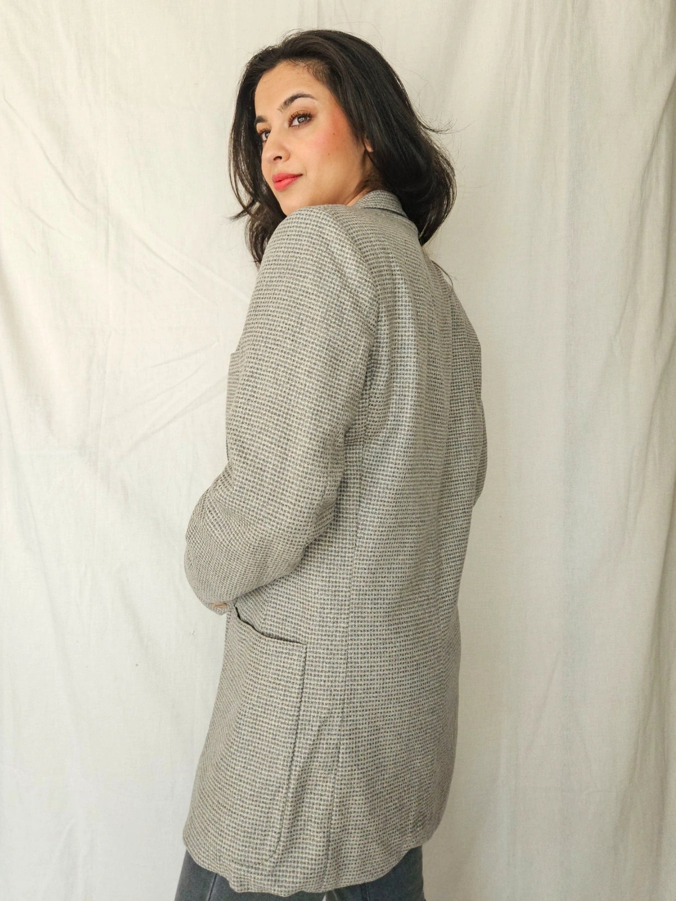 Helena - checked blazer, wool | M