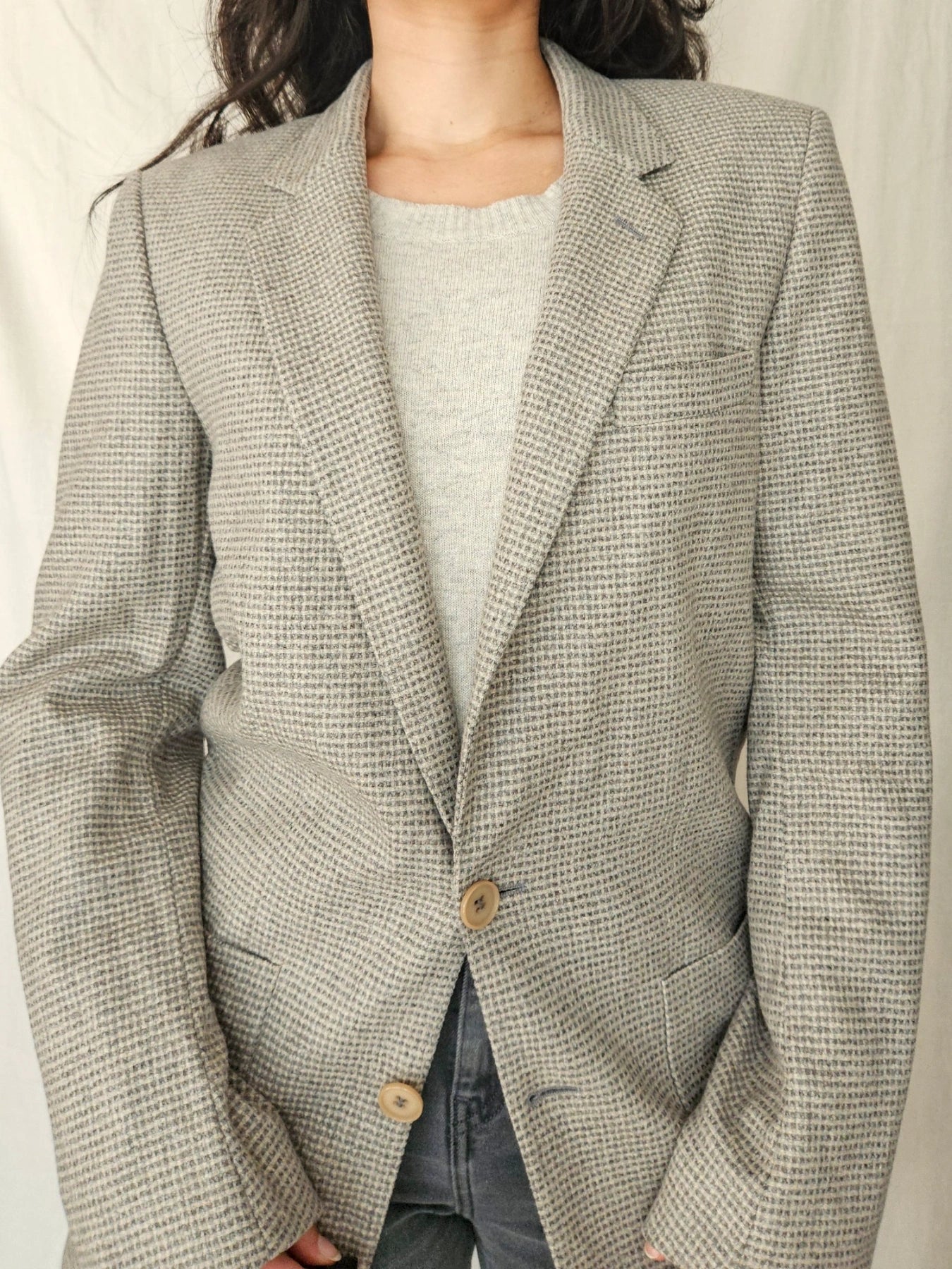 Helena - checked blazer, wool | M