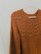 Thea - chunky knit vintage jumper, wool blend | L
