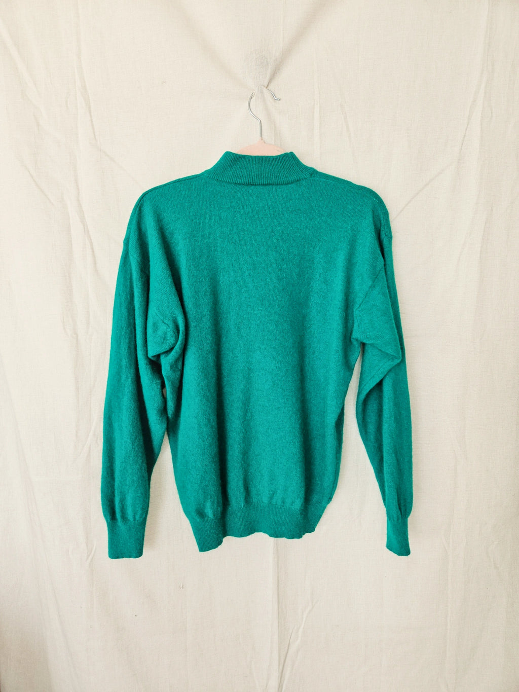 Jette - fijngebreide vintage coltrui, wol & angora | XL