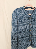 Marit - knitted vintage cardigan, wool blend | M