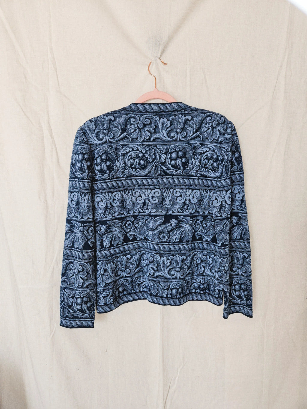 Marit - knitted vintage cardigan, wool blend | M