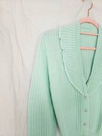 Isa - knitted vintage cardigan, wool blend | M