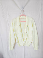 Lotta - knitted vintage cardigan, wool blend | XL