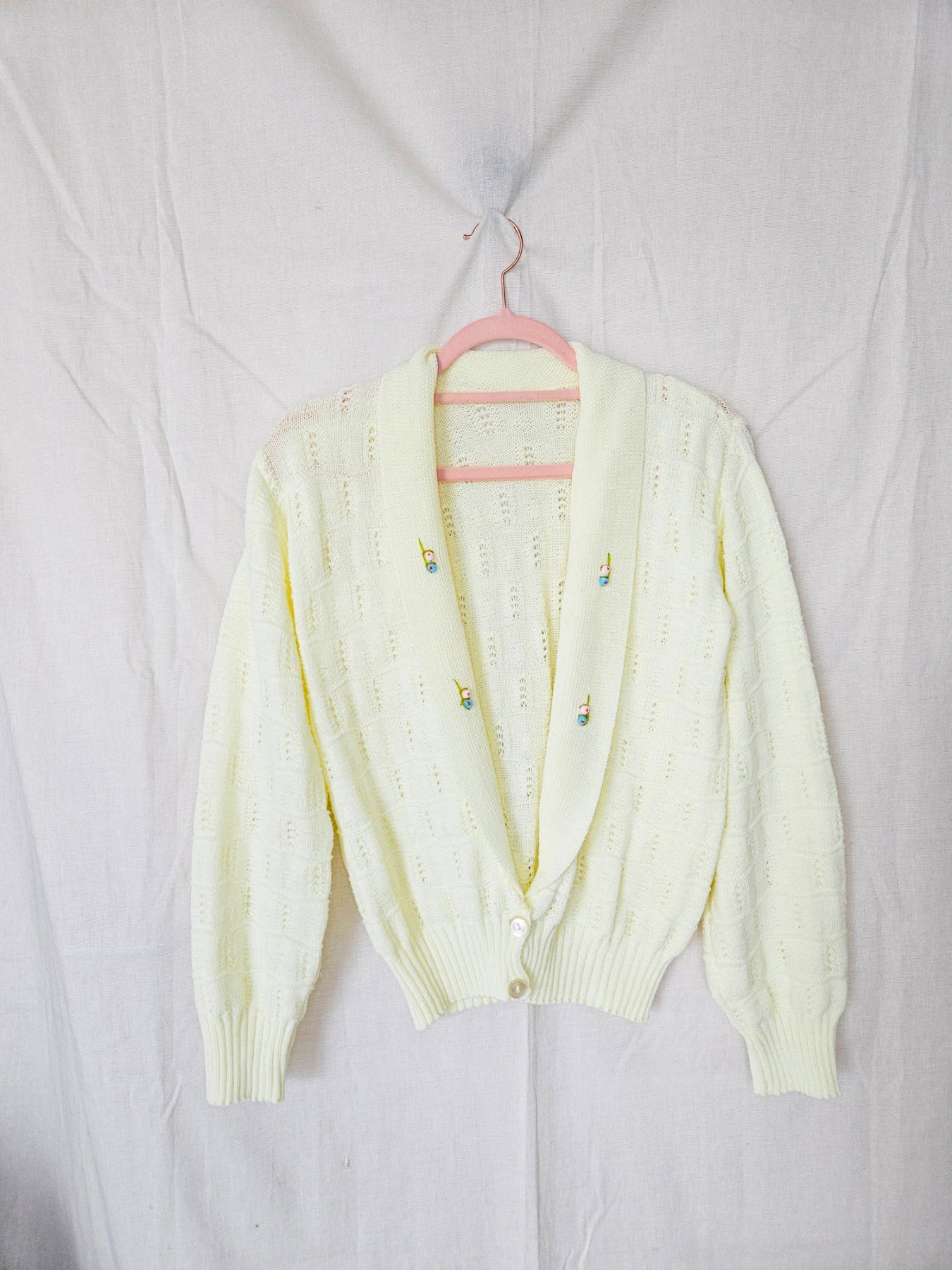 Lotta - gebreid vest, wolmix | XL