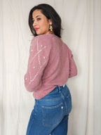 Faye - Knitted Vintage Sweater, Silk & Angora | M/L