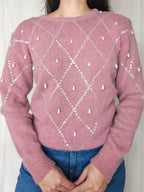 Faye - Knitted Vintage Sweater, Silk & Angora | M/L