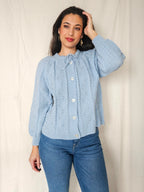 Aveline - knitted vintage cardigan, wool blend | M