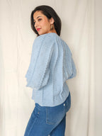 Aveline - knitted vintage cardigan, wool blend | M