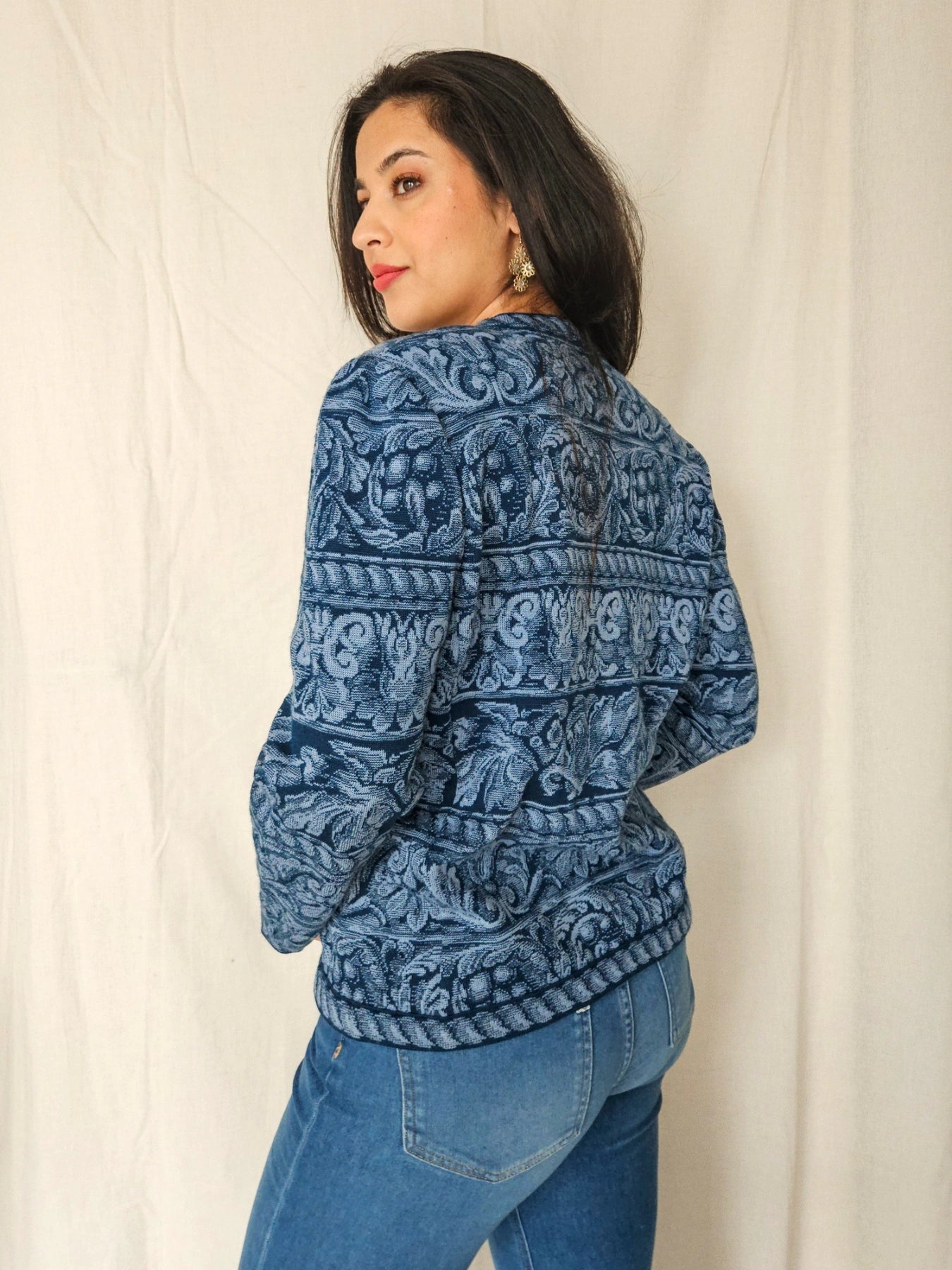 Marit - gebreid vest, wolmix | M