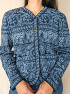 Marit - knitted vintage cardigan, wool blend | M