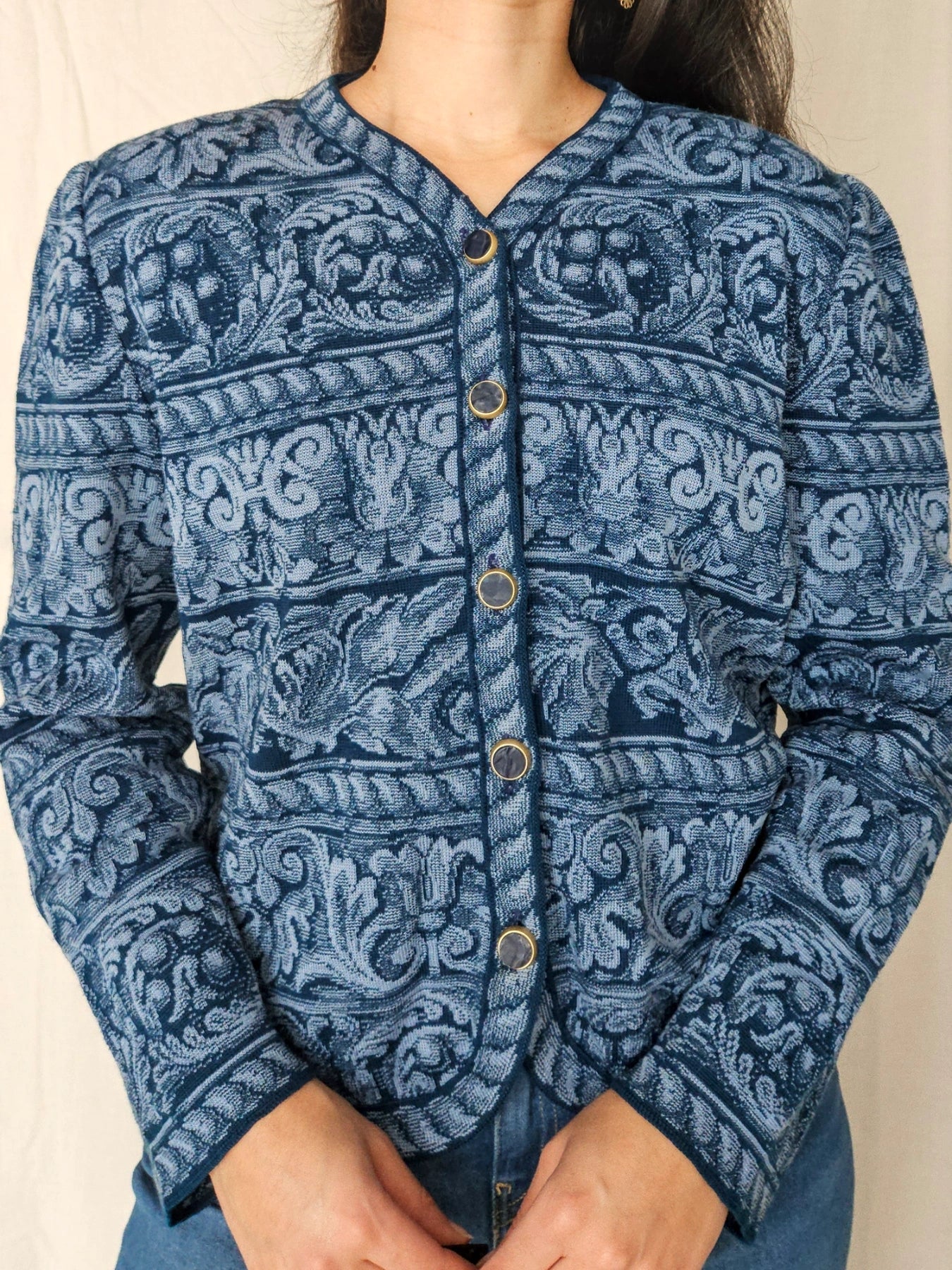 Marit - gebreid vest, wolmix | M