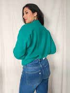 Jette - fijngebreide vintage coltrui, wol & angora | XL